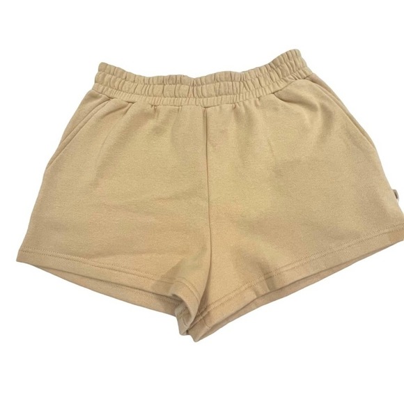 Araminta James Womens Shorts Sz Small Fleece 100% Cotton in Biscuit Nude Tan New - Picture 7 of 16